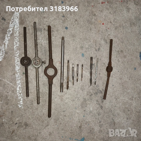 метчик лот 6 броя и върток, снимка 4 - Други инструменти - 54102465