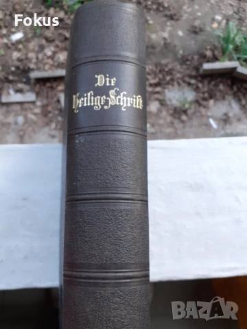 МНОГО СТАРА НЕМСКА БИБЛИЯ 1887 ГОДИНА, снимка 2 - Антикварни и старинни предмети - 53479165