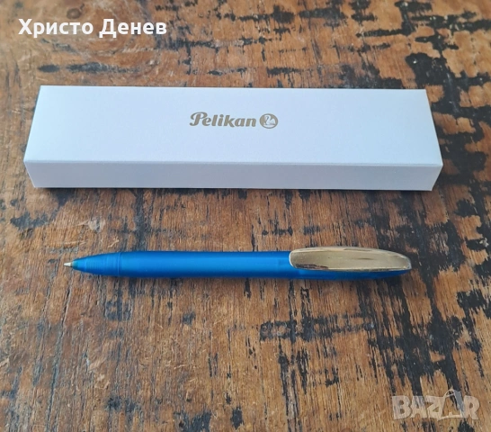 химикалка Pelikan Пеликан Германия с метален клип рядък модел , снимка 11 - Ученически пособия, канцеларски материали - 53898983