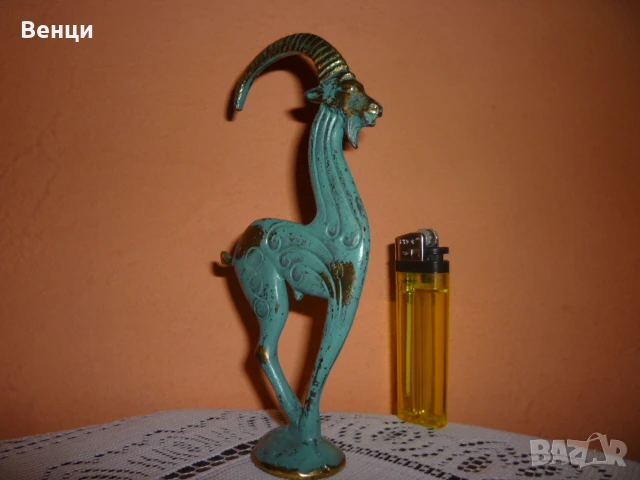 Месингова Фигура Статуетка, снимка 9 - Антикварни и старинни предмети - 50599848