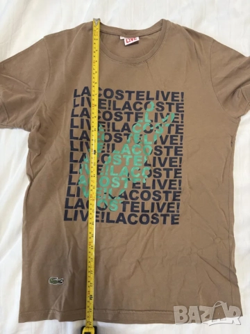 Lacoste Мъжка Тениска Размер L - Памук, Оригинална, Втора Употреба, снимка 8 - Тениски - 51179414