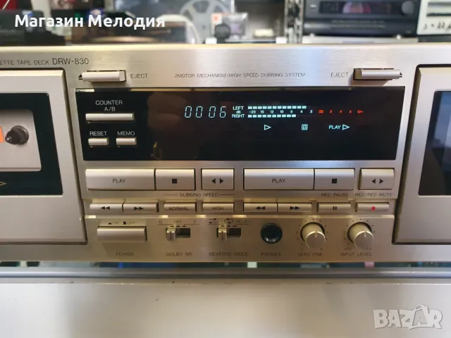 Касетен дек DENON DRW-830  В отлично техническо и визуално състояние., снимка 5 - Декове - 48400897