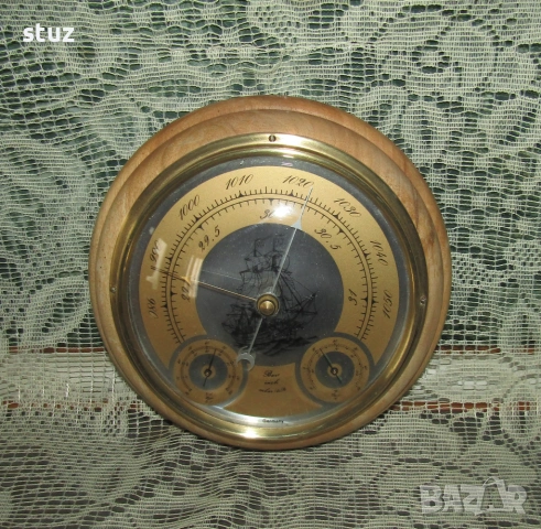 Троен уред за стена, барометър, влагомер и термометър, снимка 4 - Декорация за дома - 54238324