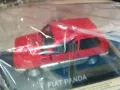 FIAT PANDA RED METAL CAR 2504251619, снимка 4