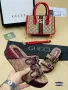 дамски чехли и чанта gucci , снимка 6