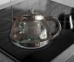 Стъклена кана за чай от неръждаема стомана с цедка за листа Вместимост: 1050 мл.