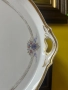 Елегантен овален поднос/  плато за сервиране Платото е с изящен златист кант , снимка 5