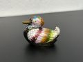 Китайска фигура на патица емайлиран бронз - клоазон. №5297, снимка 8