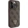  Калъф Guess - Leather 4G - iPhone 15 Pro Max - Brown, снимка 1