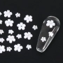 РАЗПРОДАЖБА - Бели цветя за нокти - различни размери, снимка 1