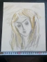 Рисунка портрет момиче, снимка 1
