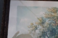 Стара картина акварел Петров, снимка 2