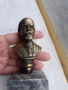 Малък бронзов бюст, фигура, статуетка, снимка 5