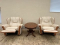 Кожени кресла с релакс механизъм, снимка 1