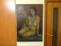 Авторска картина модел "Голо тяло" масло 70-те г, снимка 1