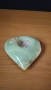 Свещник от естествен оникс във форма на сърце, снимка 1