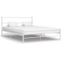 vidaXL Рамка за легло, бяла, метал, 120x200 cм(SKU:284694, снимка 1 - Спални и легла - 45987326