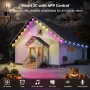 Соларни постоянни външни осветителни тела, интелигентни RGB Plus IC, 66 сцени, IP67, 15 метра, снимка 4