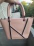 Нова дамска чанта розова чанта кожена чанта , снимка 7