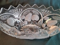 немска кристална фруктиера от оловен кристал , снимка 3