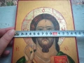 Стара ръчно рисувана икона в отлично състояние Исус Христос, снимка 7