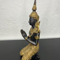 Тайландска бронзова фигура на танцьорка / Буда. №5288, снимка 5 - Колекции - 45096532