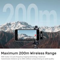 Нов Godox WES1 Kit2 Двуканален Лавалиер Микрофон 2.4G за iPhone Айфон, снимка 6 - Микрофони - 45509178