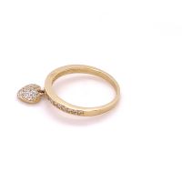Златен дамски пръстен 2,43гр. размер:57 14кр. проба:585 модел:23798-3, снимка 2 - Пръстени - 45735738