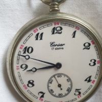 Рядък джобен часовник Молния Corsar, снимка 6 - Антикварни и старинни предмети - 45521174