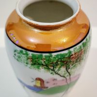 Японска ръчно рисувана порцеланова ваза., снимка 6 - Други ценни предмети - 45125543