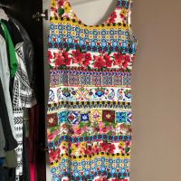 DESIGUAL Къса рокля Luana с десен, XL, снимка 4 - Рокли - 45886183