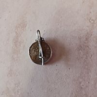 стара българска сребърна монета украсена с рубин1913г., снимка 2 - Антикварни и старинни предмети - 45383820