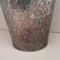 Посребрена кована ваза, снимка 8 - Антикварни и старинни предмети - 45861271