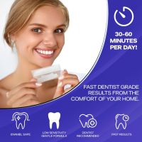 Ленти за избелване на зъби HomeGenics с безплатен инструмент за отваряне на устата - 20 сесии, 40 бр, снимка 2 - Други - 45425162