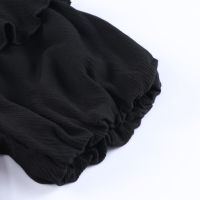 Дамска блуза в черно с ефектна бродерия, снимка 6 - Други - 45418493