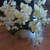 Изкуствена орхидея , снимка 3 - Изкуствени цветя - 46111418