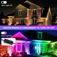 UV черна светлина 120 W, RGB ултравиолетов прожектор, LED с 1,5 m захранващ кабел, снимка 6 - Лед осветление - 45686939