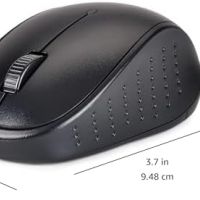 Нова Черна Безжична Клавиатура и Мишка Amazon Basics 2.4 GHz, Включени Батерии, снимка 3 - Клавиатури и мишки - 45496158