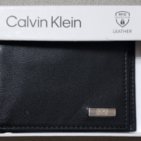 Нов, мъжки портфейл CALVIN KLEIN – естествена кожа, снимка 1 - Портфейли, портмонета - 45065098