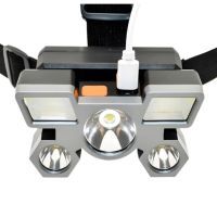 Водоустойчив led челник, 4 нива на осветеност, с USB зарядно, led лампа, регулируем от 0-90° HY501, снимка 5 - Аксесоари и консумативи - 45561083