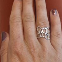Сребърен пръстен , снимка 1 - Пръстени - 45687517
