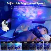 Astronaut Projector 2.0 Звезден светлинен проектор астронавт с дистанционно управление и таймер, снимка 3 - Детски нощни лампи - 45083650