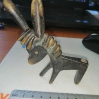 бронзова фигурка Walter Bosse Donkey Brass Figurine Pen Holder, Austria, 1950s, снимка 7 - Антикварни и старинни предмети - 45264201