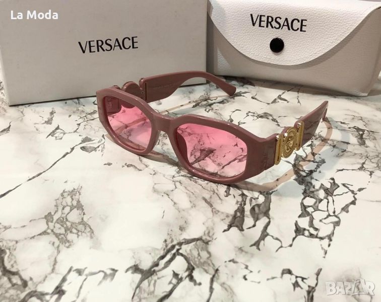 Дамски слънчеви очила розови Versace реплика, снимка 1