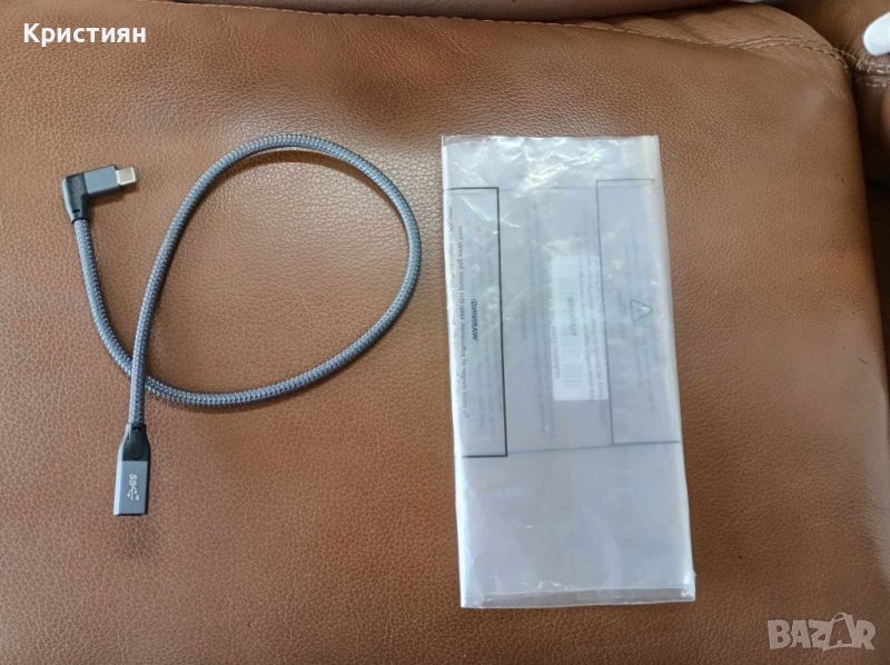 Кабел USB-C Thunderbolt 10 Gbps PD, 100W, 2M, Удължителен кабел Reagle USB 3.2 003, снимка 1