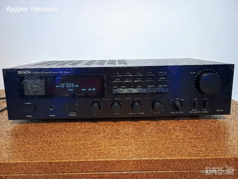 Усилвател с вграден тунер DENON DRA 25. Страхотна машинка със супер звук! Изпращам видео., снимка 1