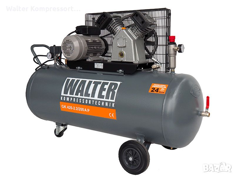 Въздушен компресор WALTER GK 420-2,2/200 A P, снимка 1