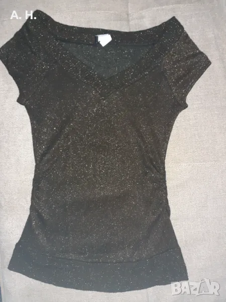 Блуза с къс ръкав тип елече, снимка 1