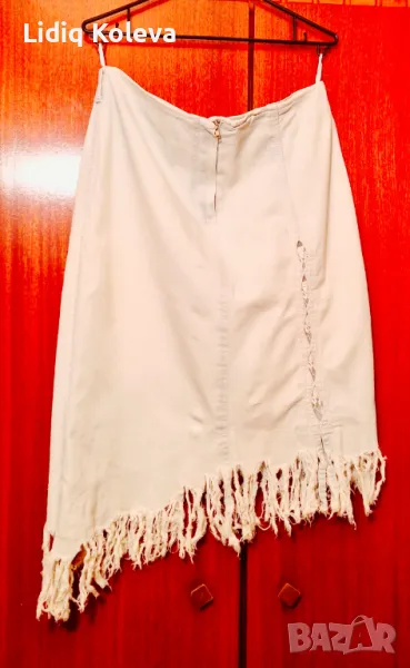 Светла дънкова пола, снимка 1