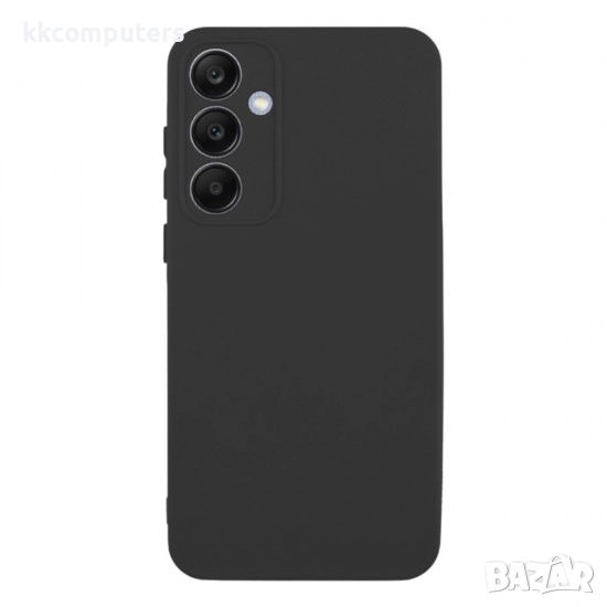 Силиконов кейс bSmart Silicone Soft Cover, За Samsung Galaxy S25 FE, Черен и Протектор, снимка 1